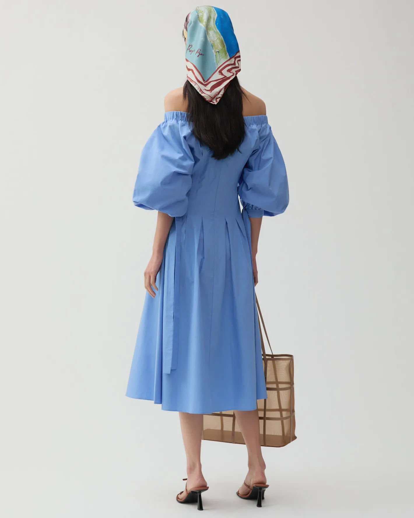 Clearance Greta Dress Organic Cotton Blue Dresses | Clothing