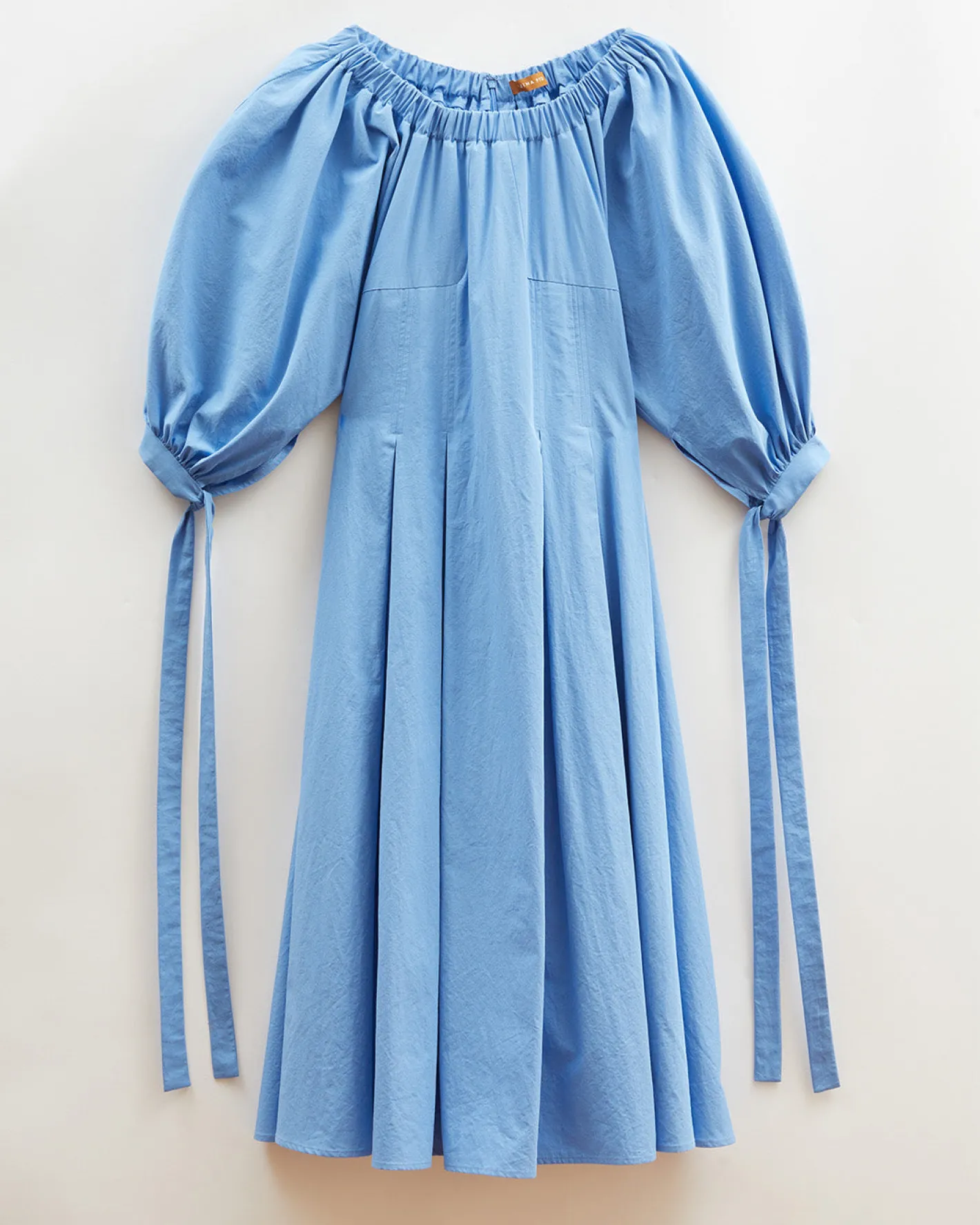 Clearance Greta Dress Organic Cotton Blue Dresses | Clothing