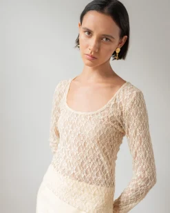 Fashion Hadley Top Lace Cream T-Shirts & Tanks | Clothing