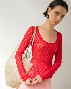 Clearance Hadley Top Lace Red T-Shirts & Tanks | Clothing