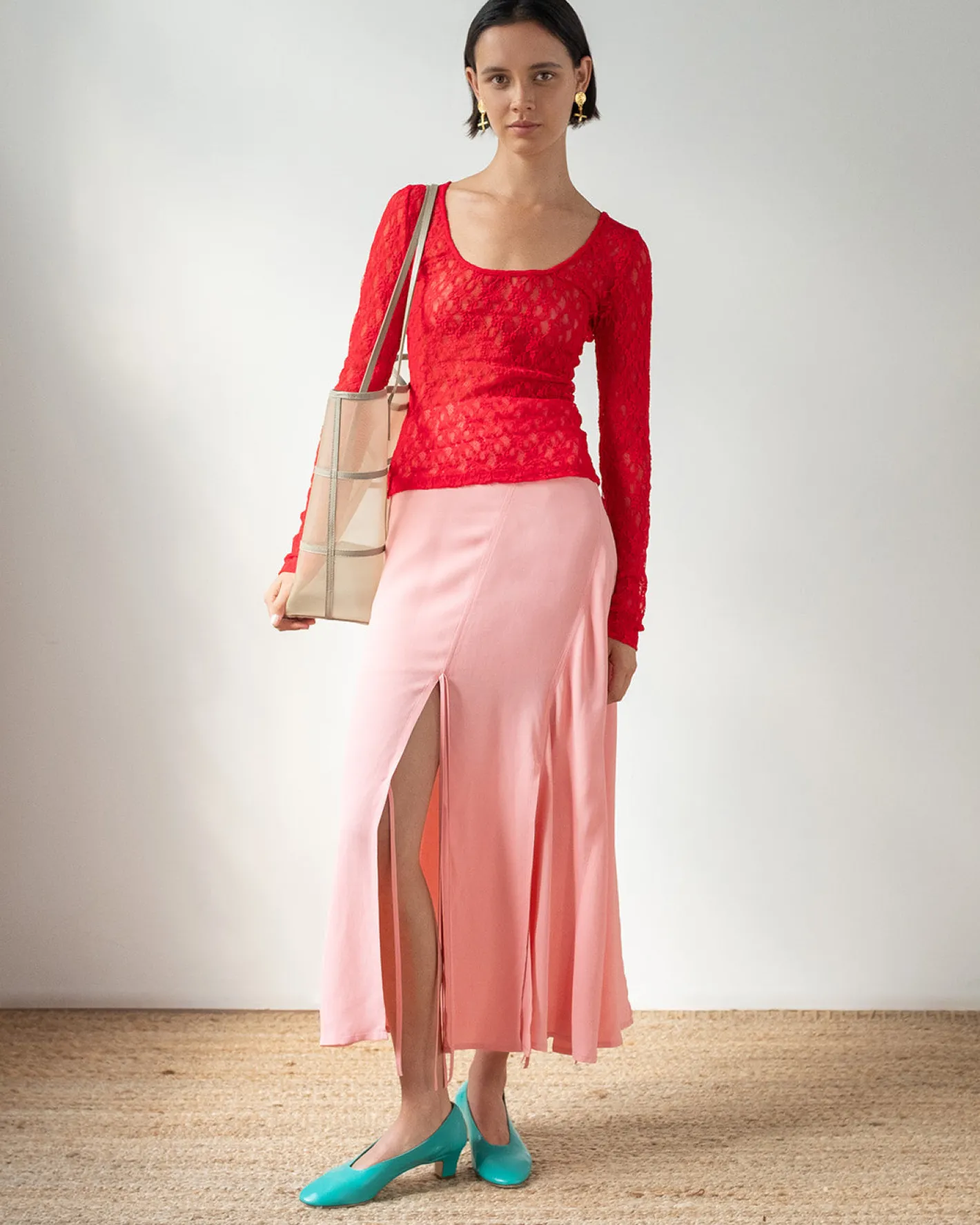 Clearance Hadley Top Lace Red T-Shirts & Tanks | Clothing