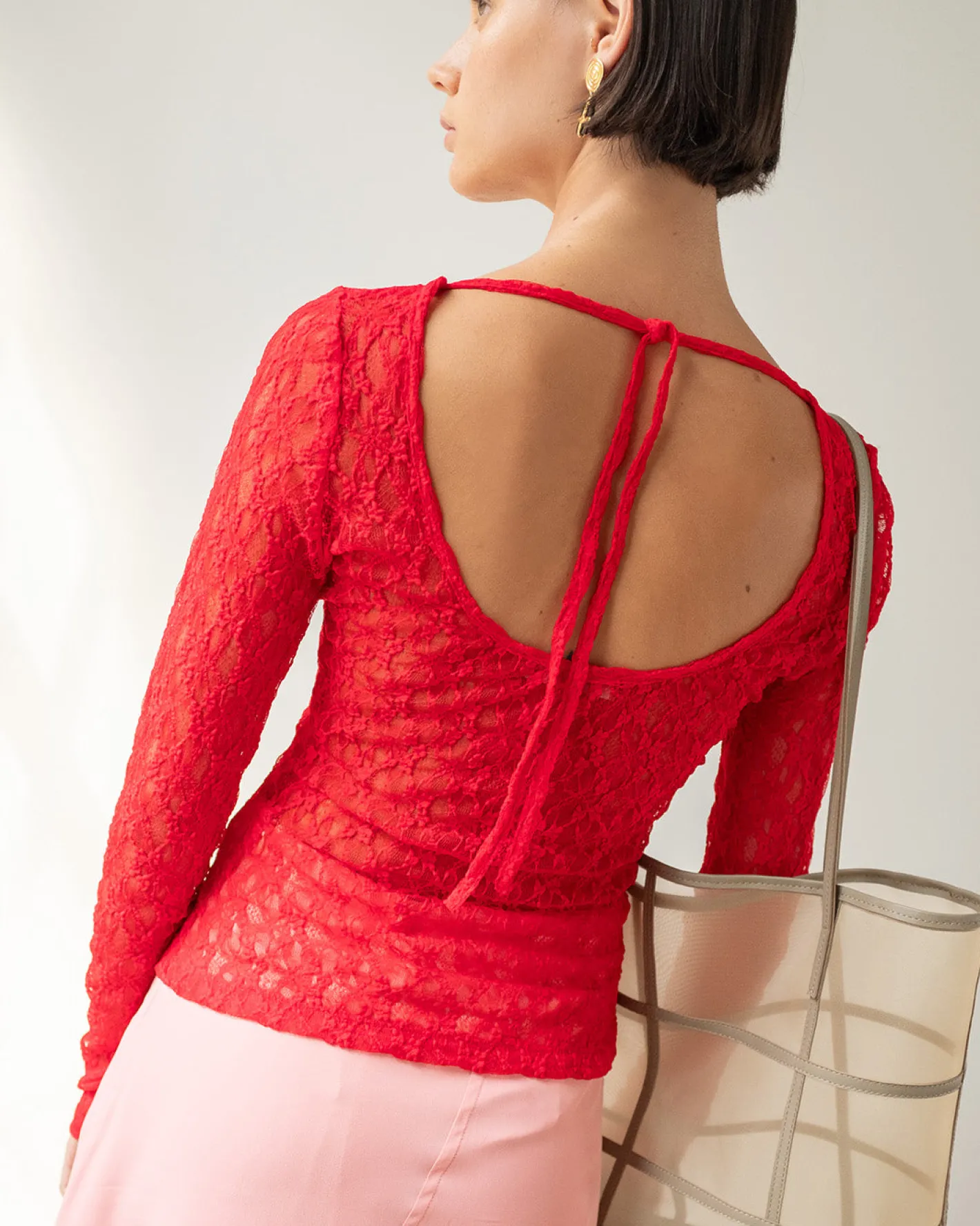 Clearance Hadley Top Lace Red T-Shirts & Tanks | Clothing