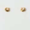 New Iris Hoop Earrings Gold Vermeil Earrings