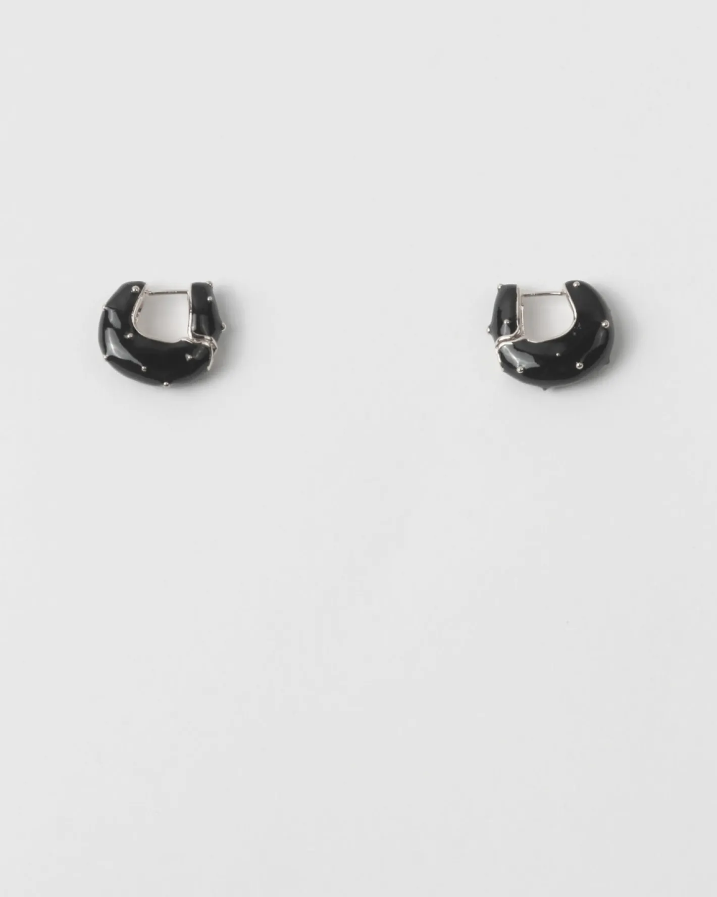 Discount Iris Hoop Earrings Silver Plated with Enamel Earrings