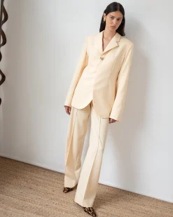 Online Isla Blazer Wool Blend Suiting Butter Tailoring | Jackets