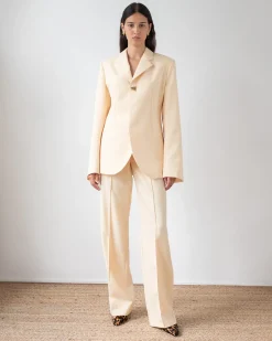 Online Isla Blazer Wool Blend Suiting Butter Tailoring | Jackets