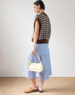 Fashion Jamie Vest Alpaca Blend Blue Knitwear | Clothing