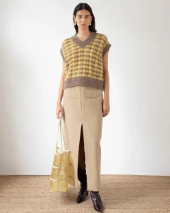Online Jamie Vest Alpaca Blend Yellow Knitwear | Clothing
