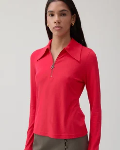 Discount Jasmine Top Jersey Red T-Shirts & Tanks | Clothing