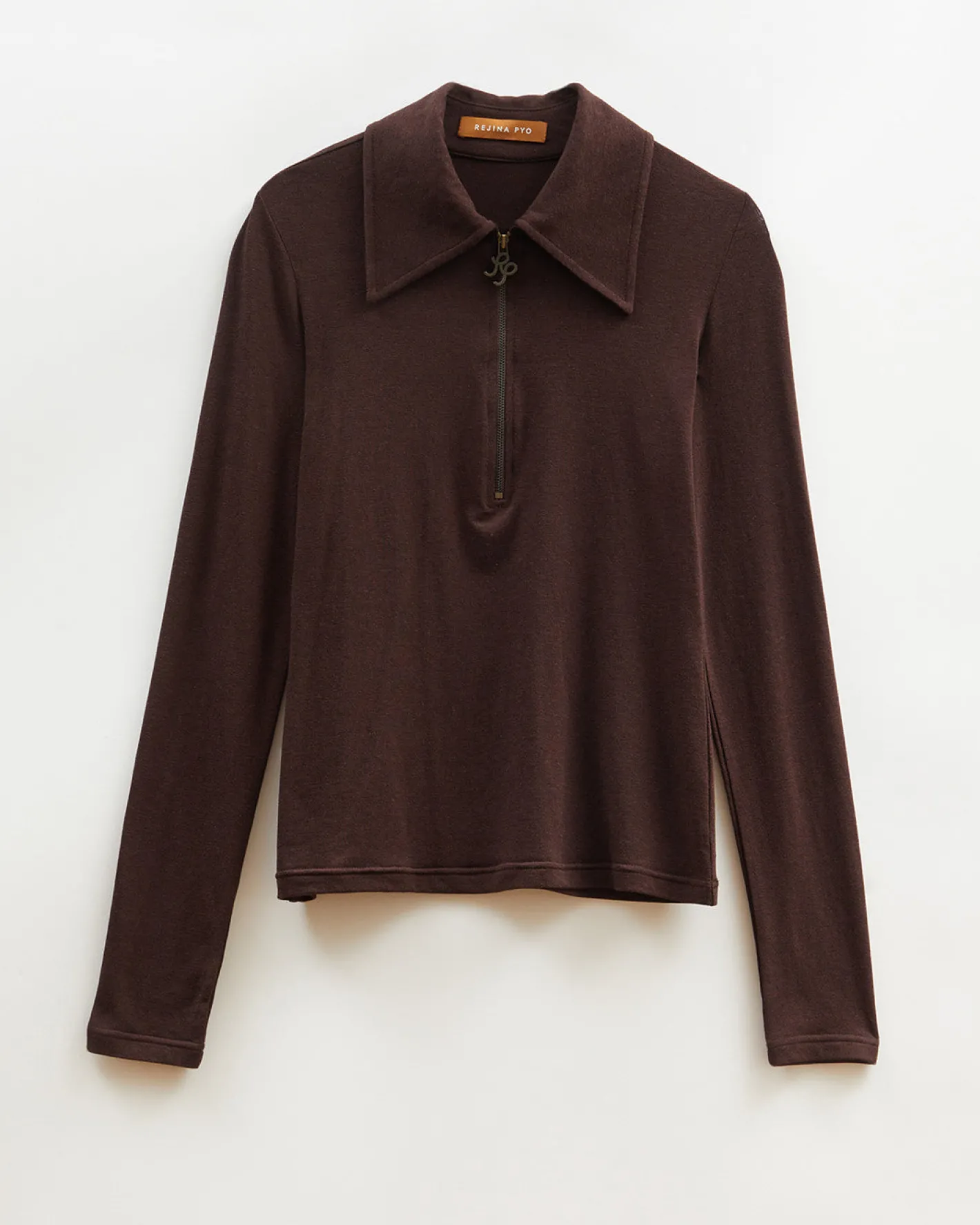 Sale Jasmine Top Tencel Cotton Blend Jersey Brown T-Shirts & Tanks | Clothing