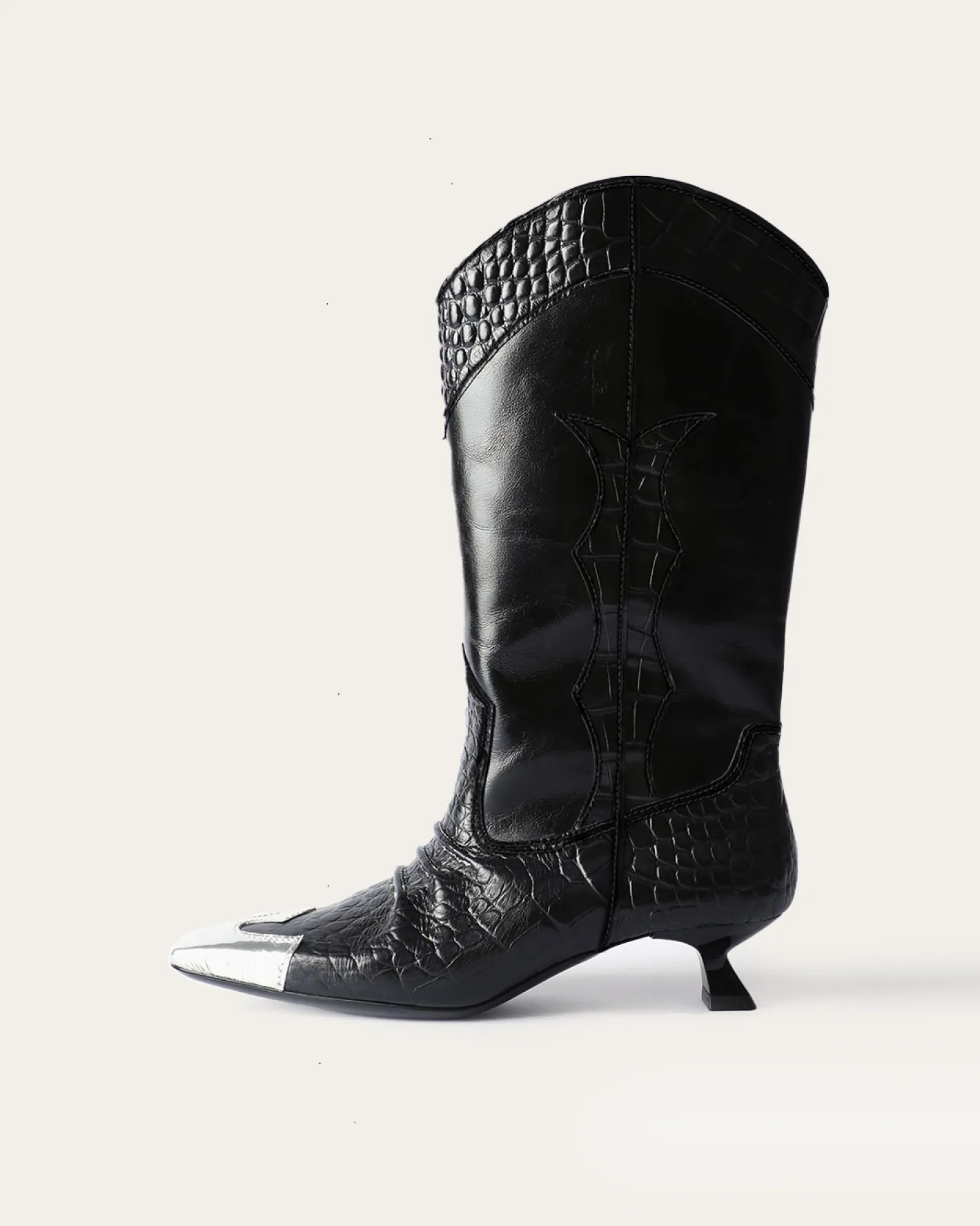 Fashion Jessie Boots Leather Black Boots
