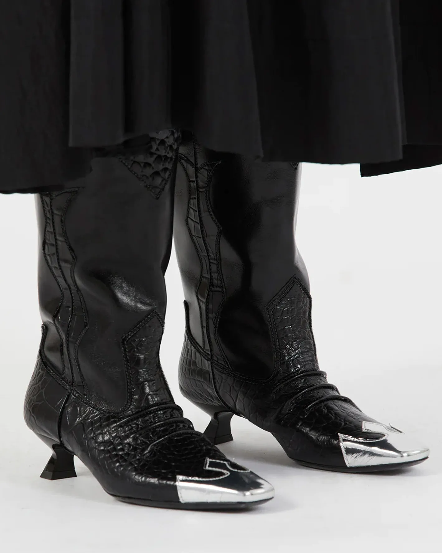 Fashion Jessie Boots Leather Black Boots