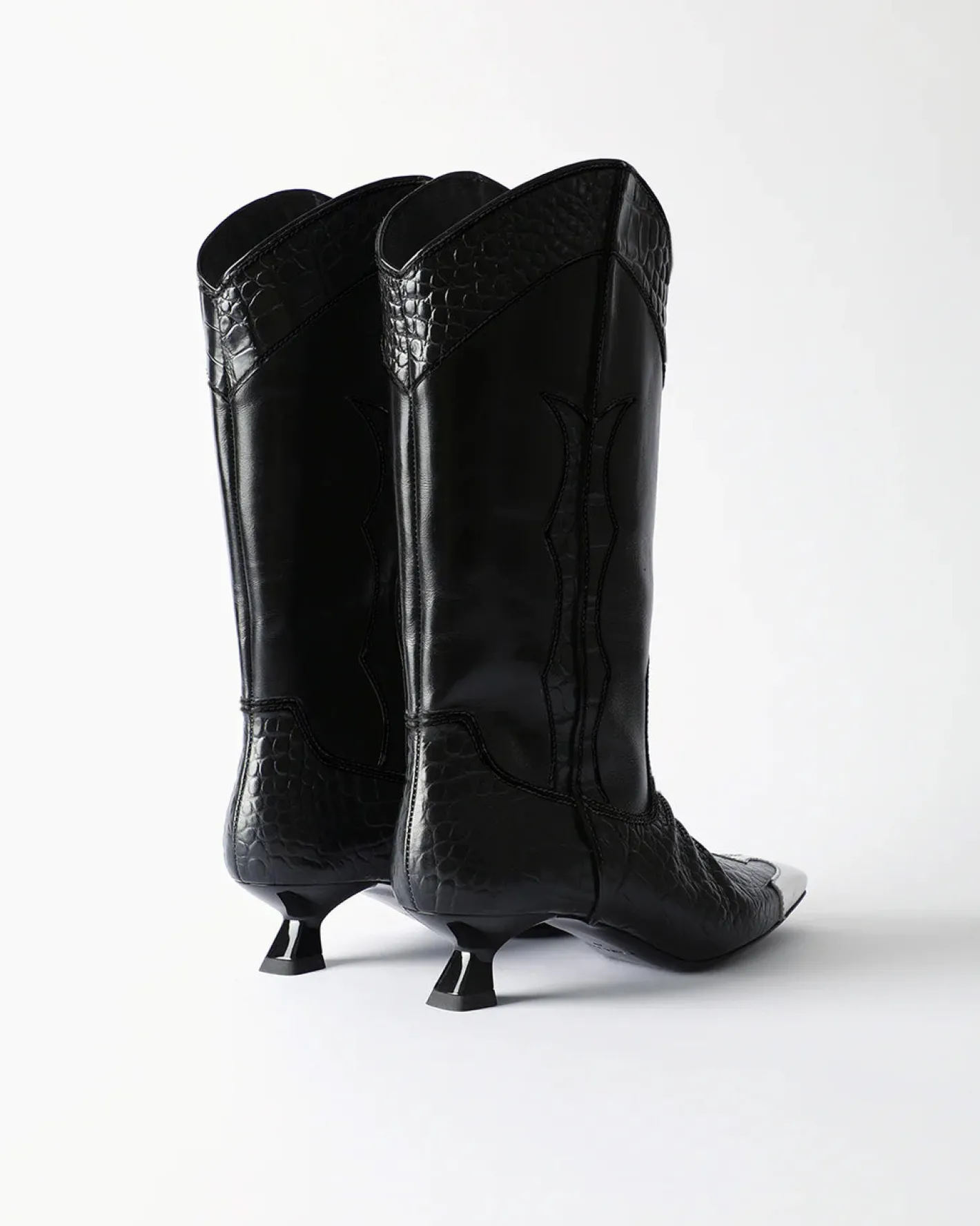 Fashion Jessie Boots Leather Black Boots
