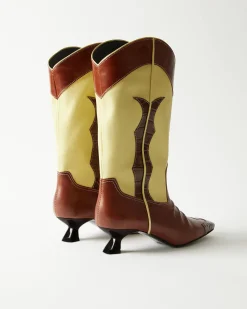 Best Jessie Boots Leather Butter Yellow Boots