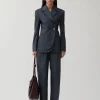 New Johanna Blazer Wool Blend Suiting Slate Tailoring | Jackets