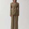 Online Johanna Blazer Wool Blend Olive Tailoring | Jackets