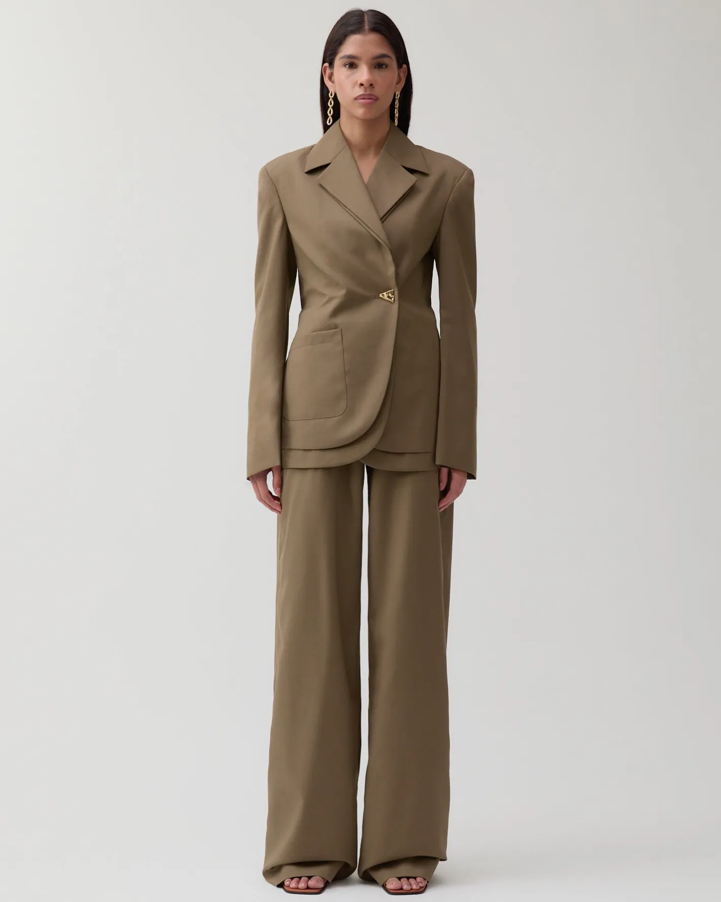 Online Johanna Blazer Wool Blend Olive Tailoring | Jackets