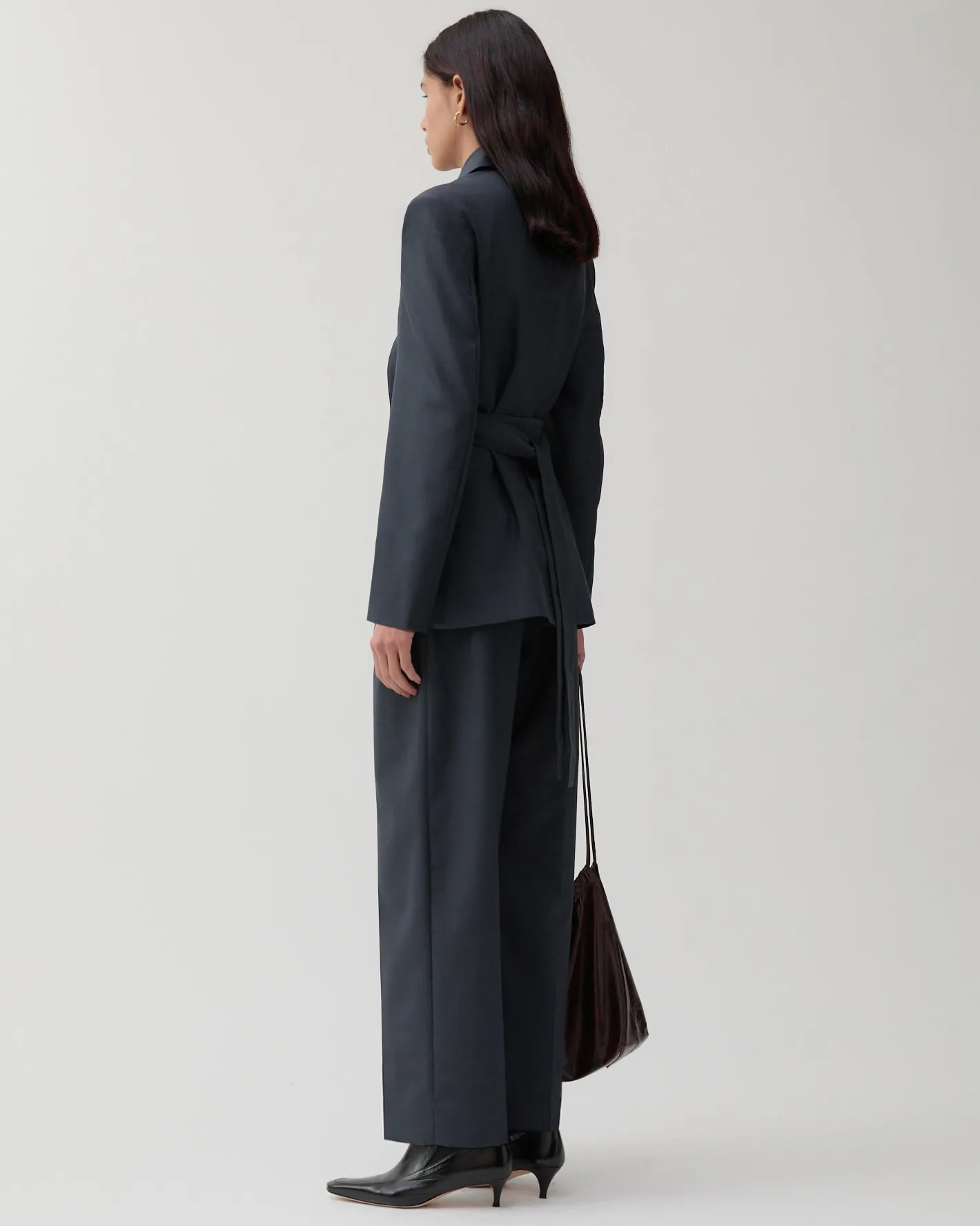 New Johanna Blazer Wool Blend Suiting Slate Tailoring | Jackets