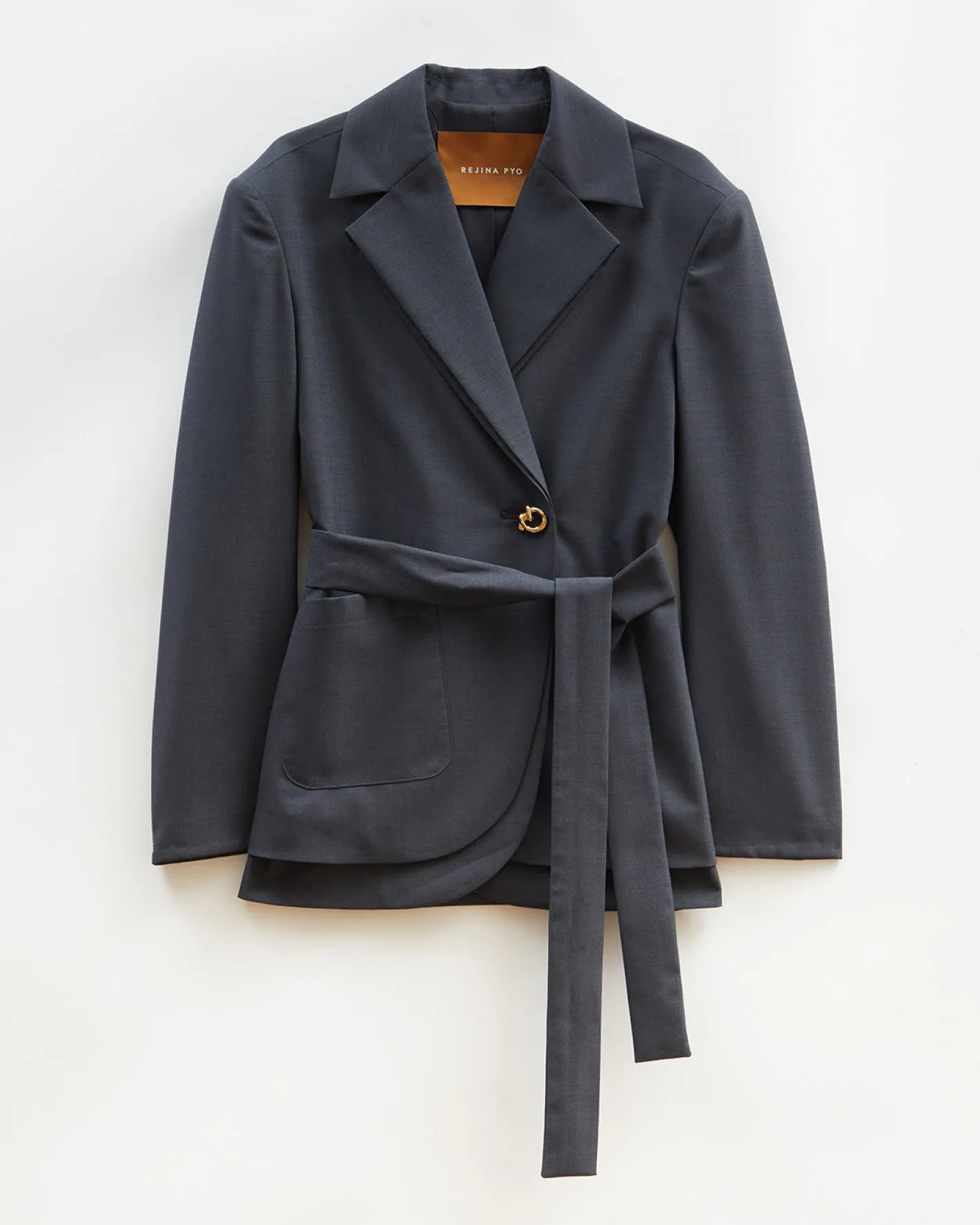 New Johanna Blazer Wool Blend Suiting Slate Tailoring | Jackets