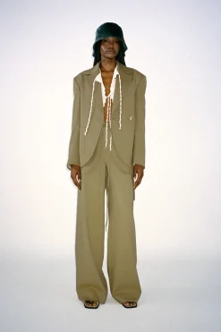 Online Johanna Blazer Wool Blend Olive Tailoring | Jackets