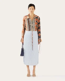 Online Justine Skirt Lace Floral Blue Skirts | Clothing