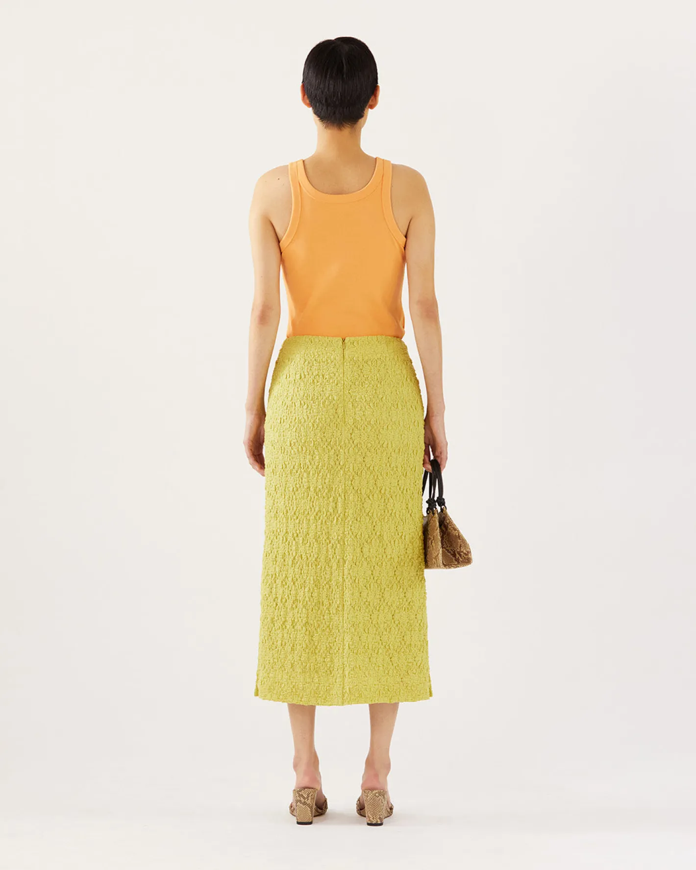 Fashion Justine Skirt Lace Floral Lime Skirts | Clothing
