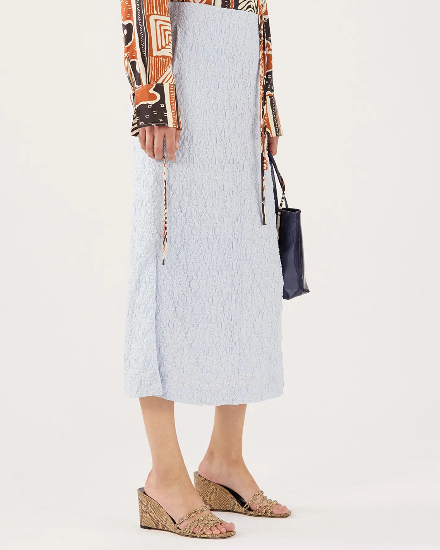 Online Justine Skirt Lace Floral Blue Skirts | Clothing