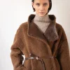 Hot Kayla Coat Shearling Brown Coats | Coats