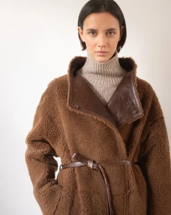 Hot Kayla Coat Shearling Brown Coats | Coats