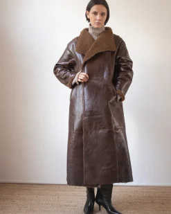 Hot Kayla Coat Shearling Brown Coats | Coats