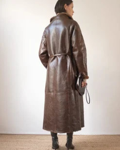 Hot Kayla Coat Shearling Brown Coats | Coats