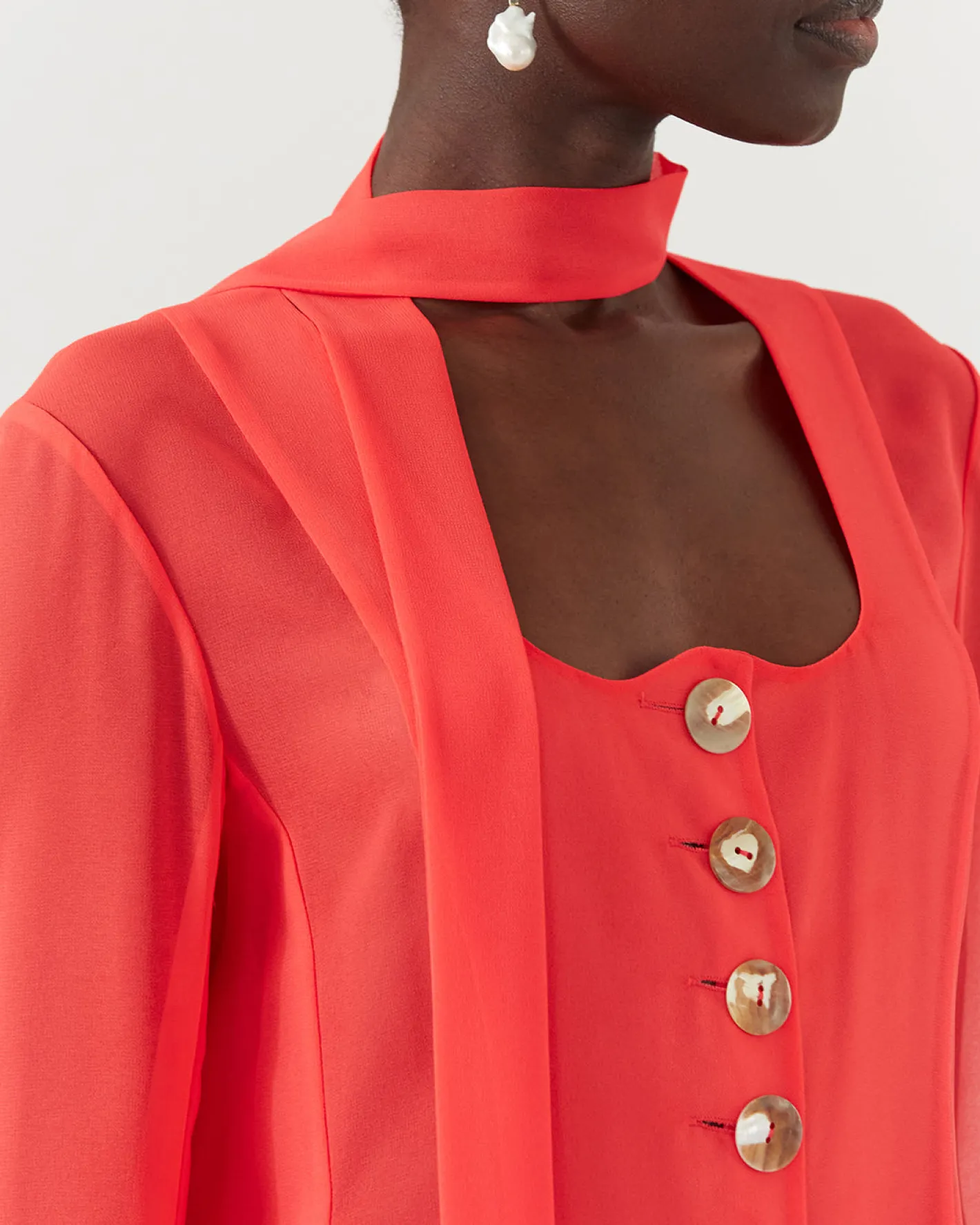 Outlet Kekoa Top Chiffon Hot Pink Shirts & Blouses | Clothing