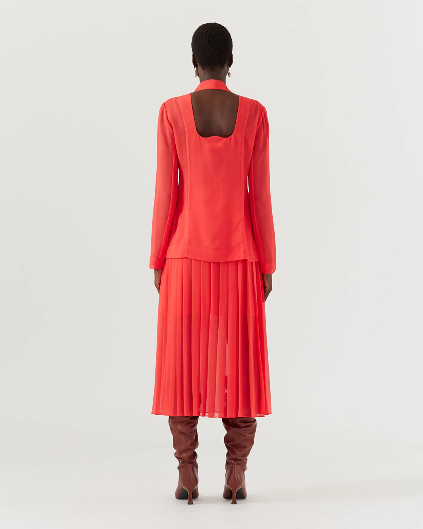 Outlet Kekoa Top Chiffon Hot Pink Shirts & Blouses | Clothing