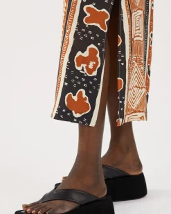 Fashion Kennedy Dress Tencel Print Brown Dresses