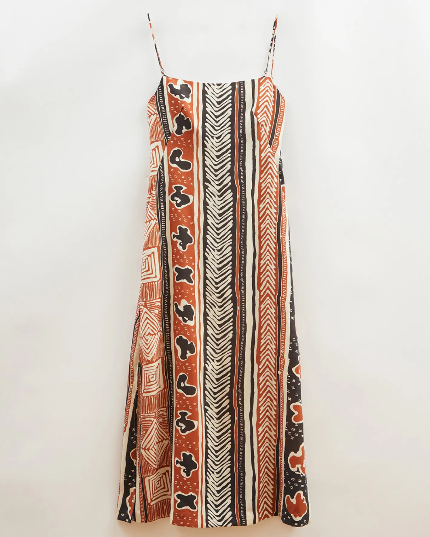 Fashion Kennedy Dress Tencel Print Brown Dresses