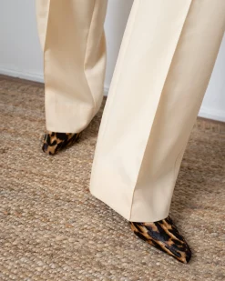 New Kitten Mule Pony Print Leopard Heels