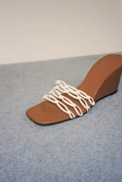 Sale Kyle Wedge leather Tan Heels