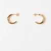 New Large Hoops Gold Plated Earrings