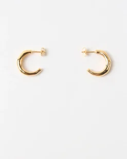 New Large Hoops Gold Plated Earrings