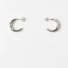 New Large Hoops Silver Plated Earrings