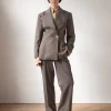 Fashion Leila Blazer Tencel Blend Grey Tailoring | Jackets