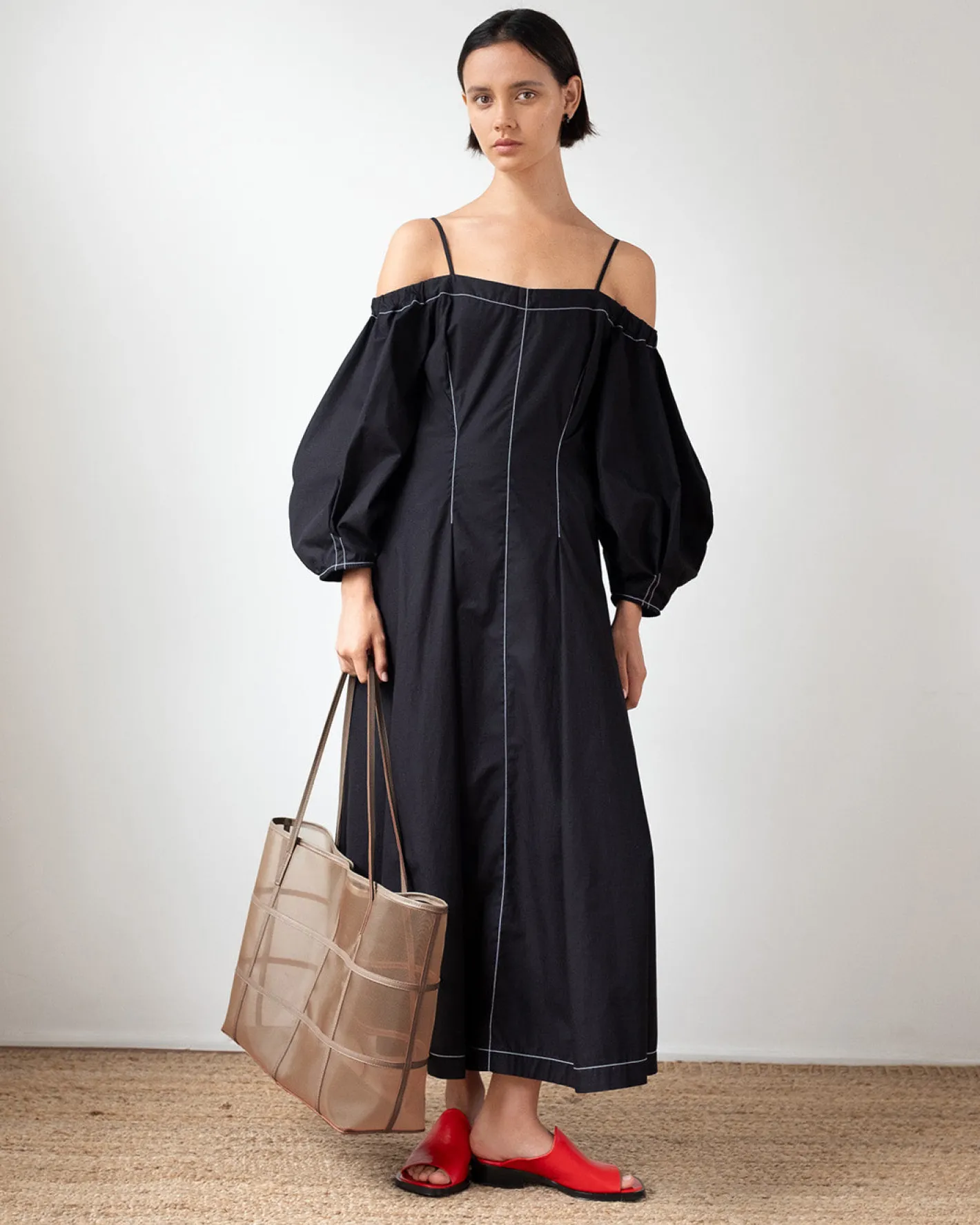 Clearance Leila Dress Organic Cotton Black Dresses | Clothing