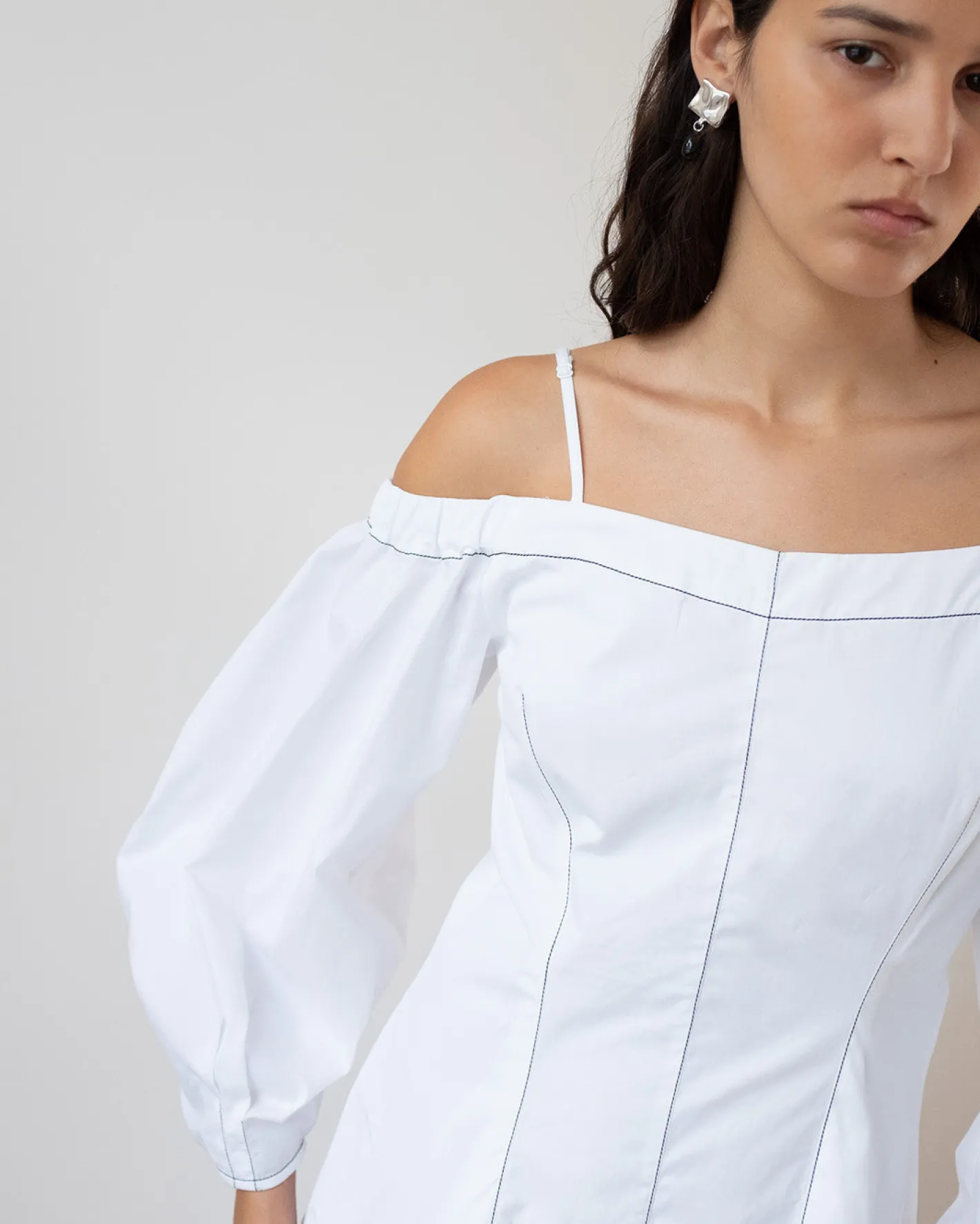 Hot Leila Dress Organic Cotton Off-White Dresses | Clothing