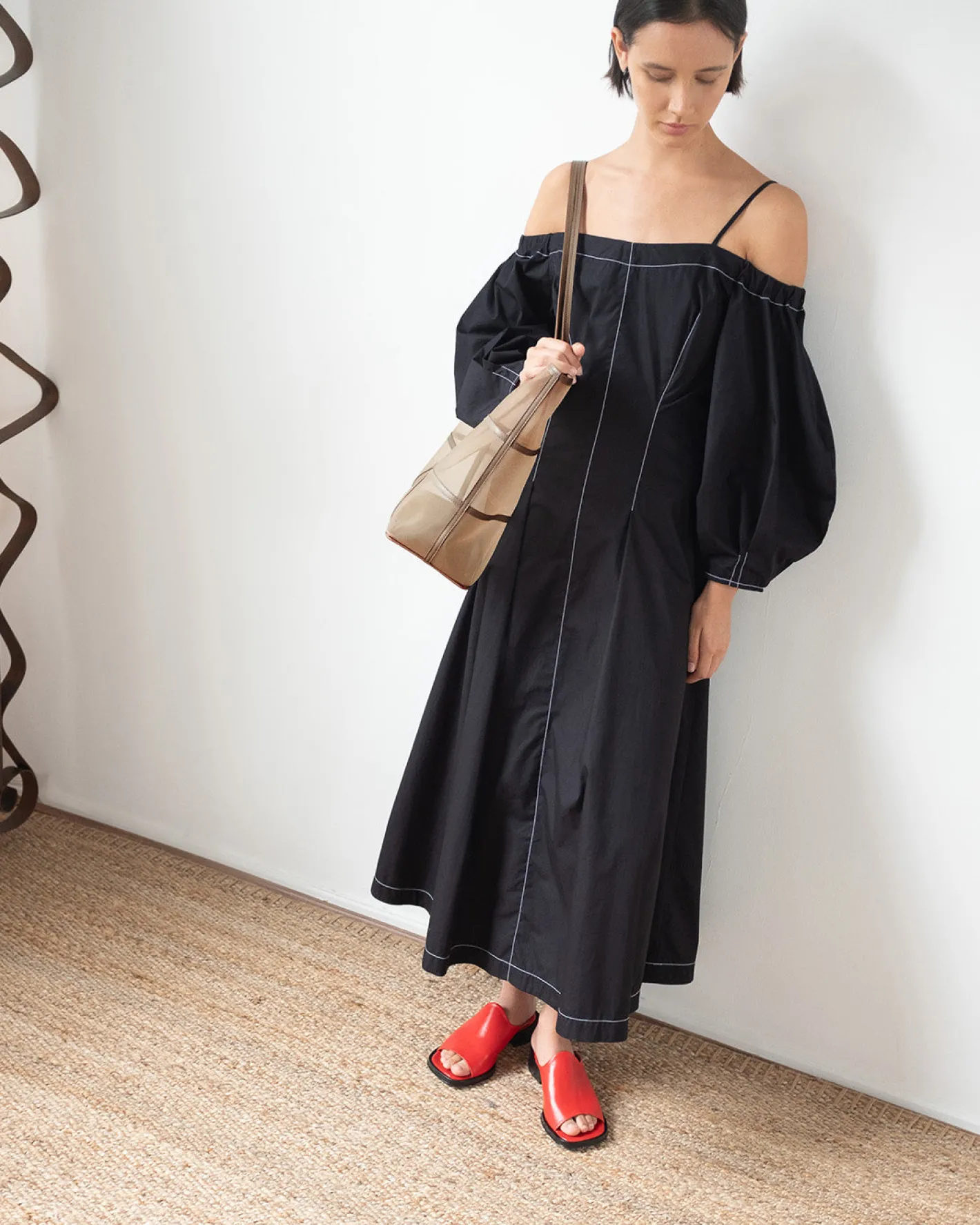 Clearance Leila Dress Organic Cotton Black Dresses | Clothing