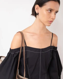 Clearance Leila Dress Organic Cotton Black Dresses | Clothing