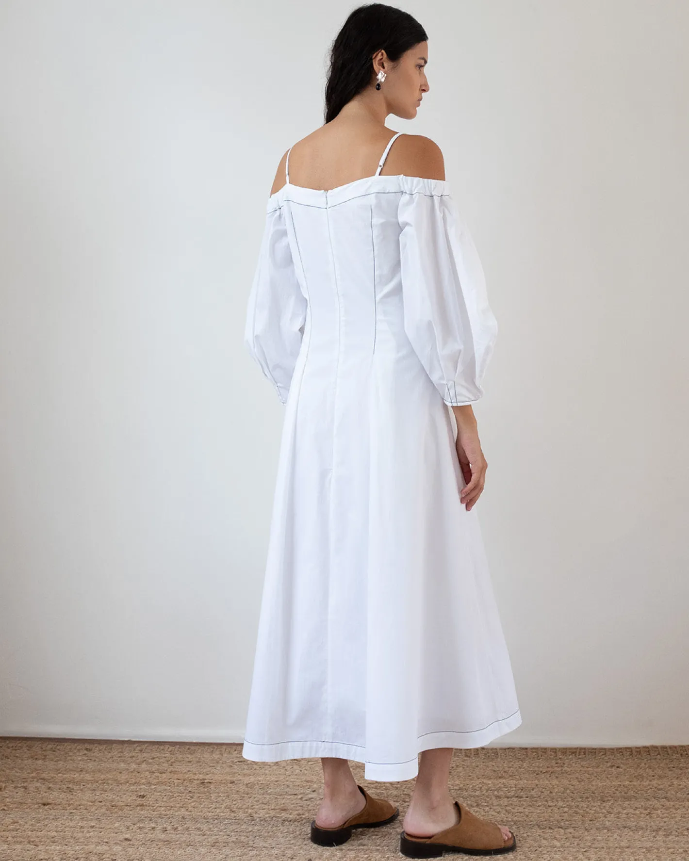 Hot Leila Dress Organic Cotton Off-White Dresses | Clothing