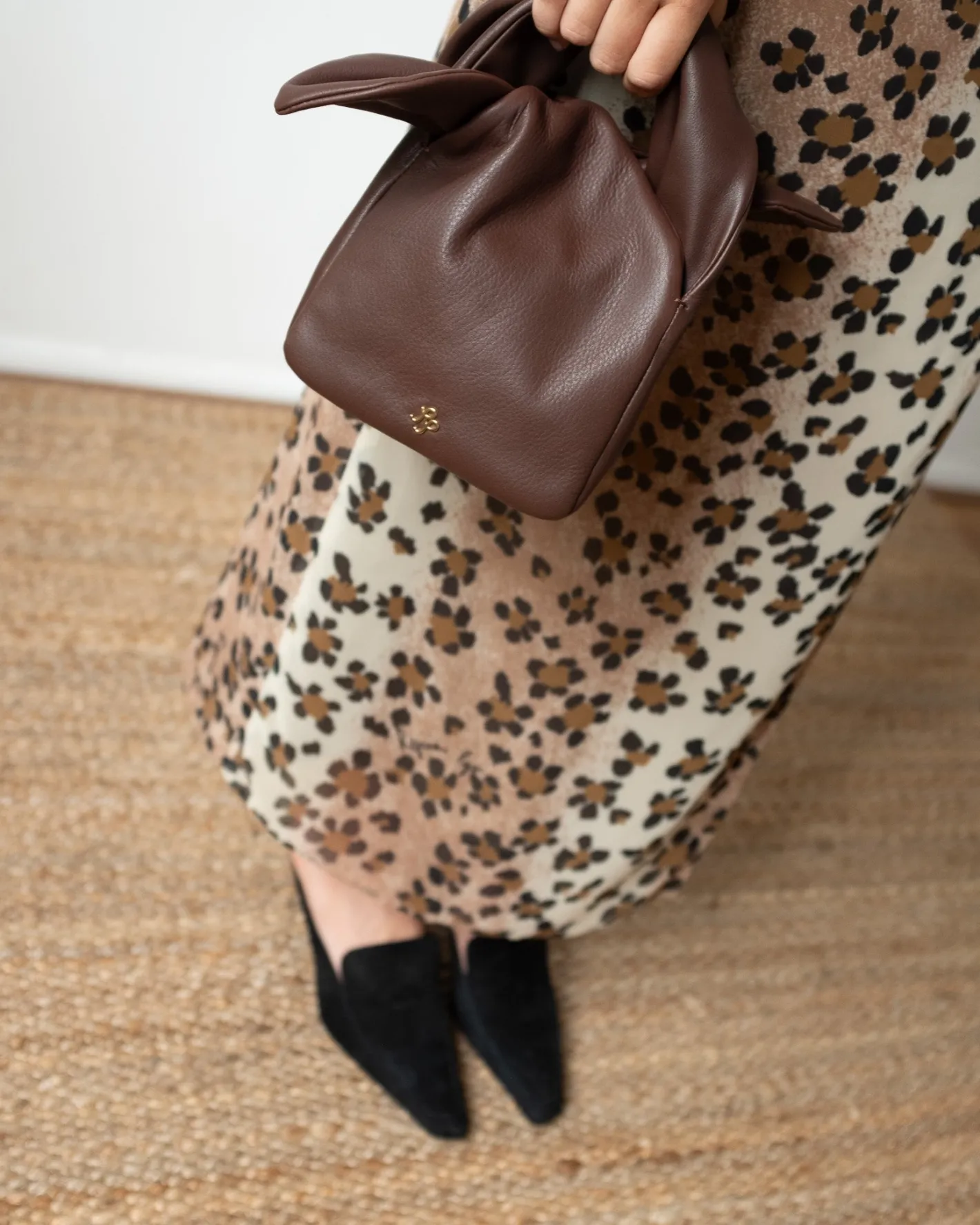 Outlet Lena Bag Leather Cappuccino Evening