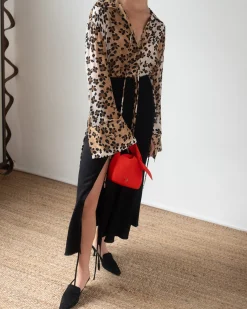 New Lena Bag Tencel Red Evening