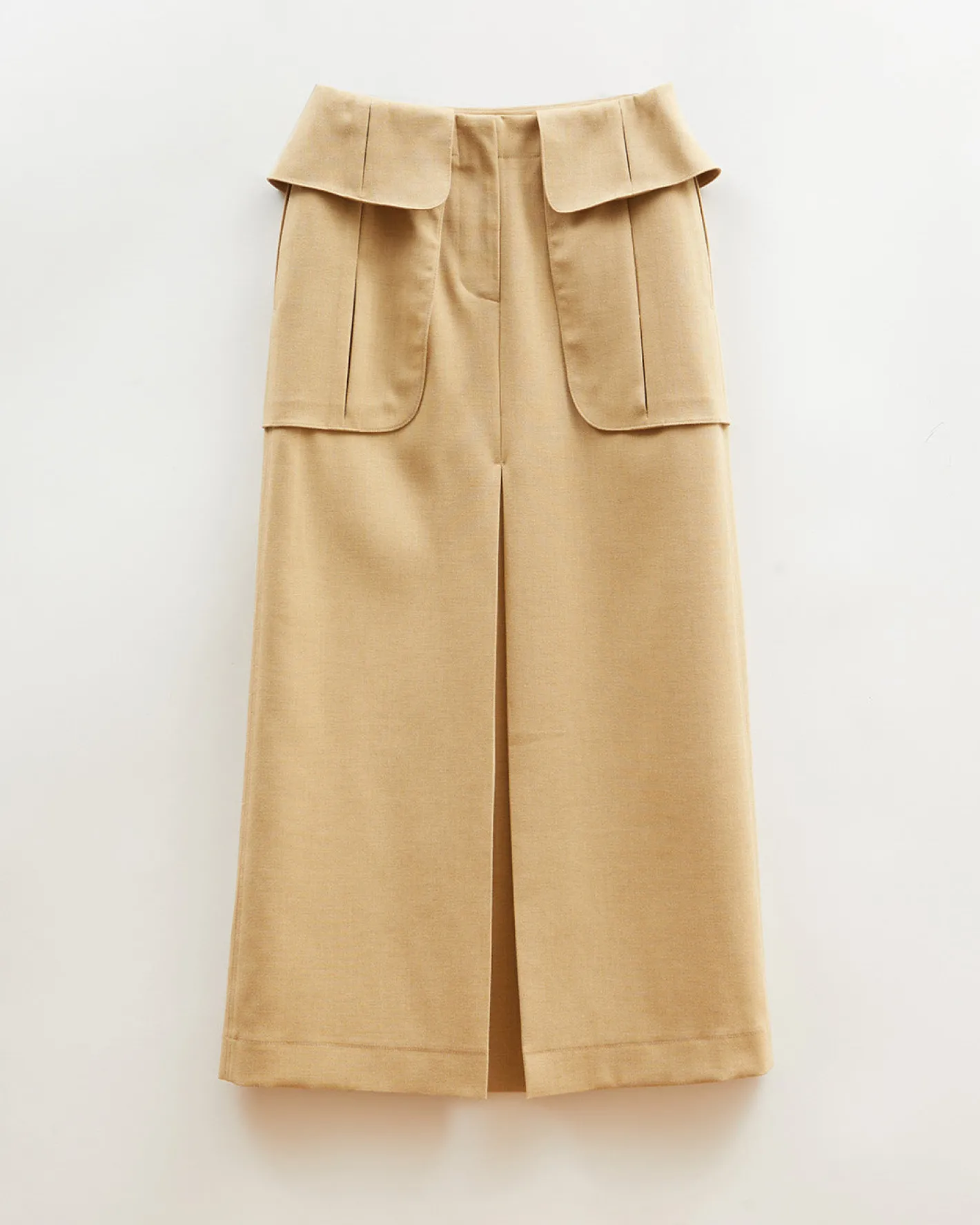 Discount Lila Skirt Tencel Blend Suiting Beige Skirts | Tailoring