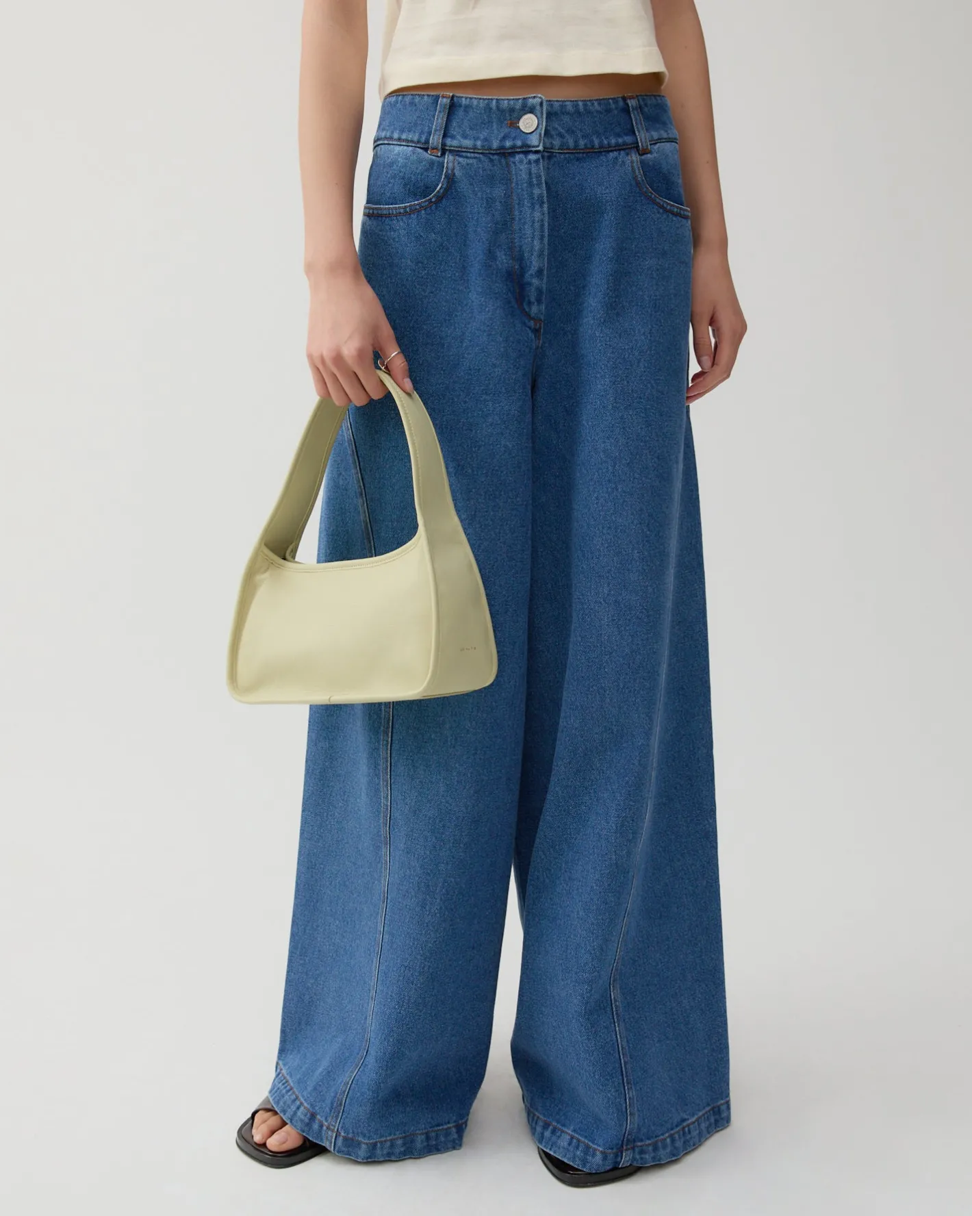 Best Linda Trousers Organic Cotton Denim Blue Trousers | Denim